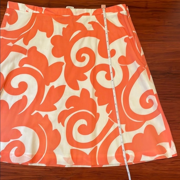 J. Crew Coral A-Line Knee-Length Skirt - Picture 5 of 7